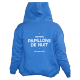 Sweat capuche bleu zippé 2016